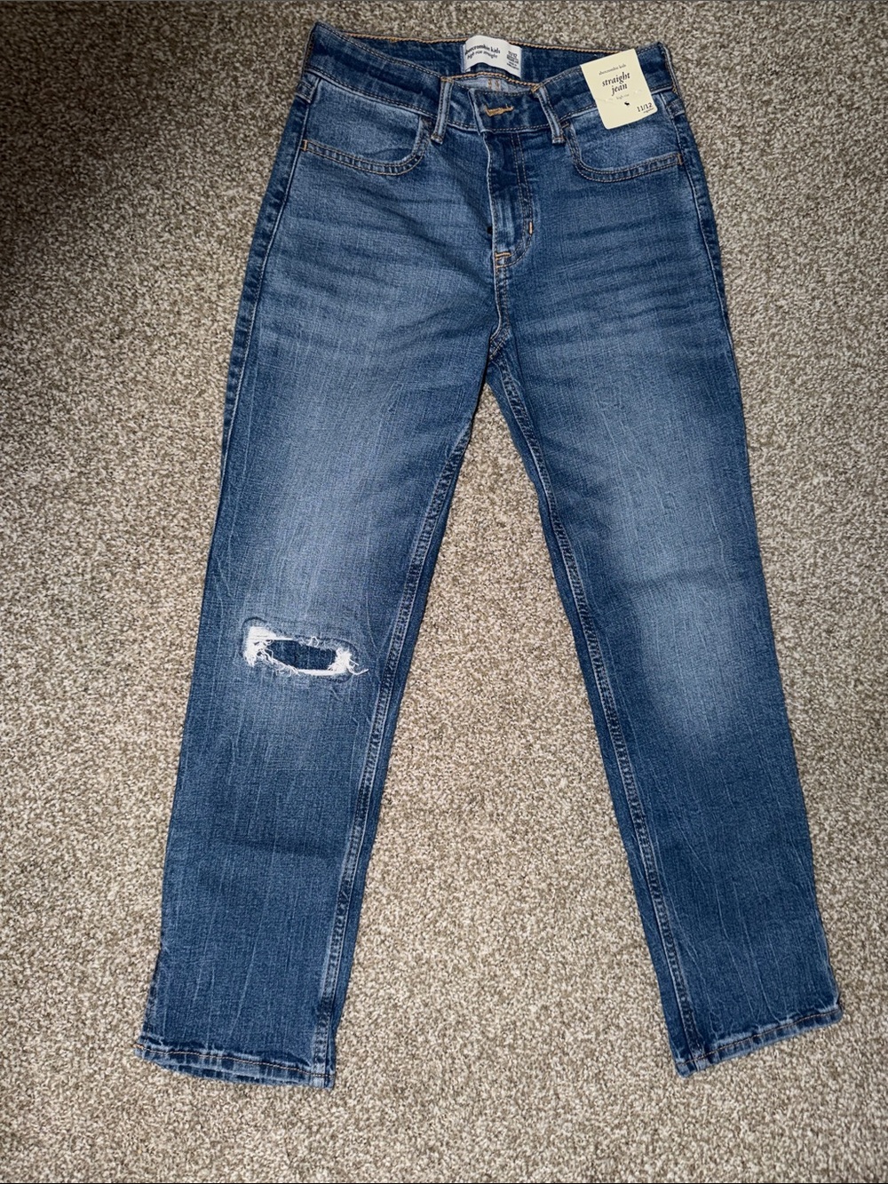 Abercrombie Kids High Rise Straight Jean
